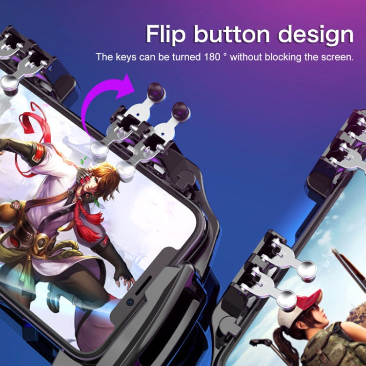 Gamepad smartphone con raffreddamento e controllo a sei dita