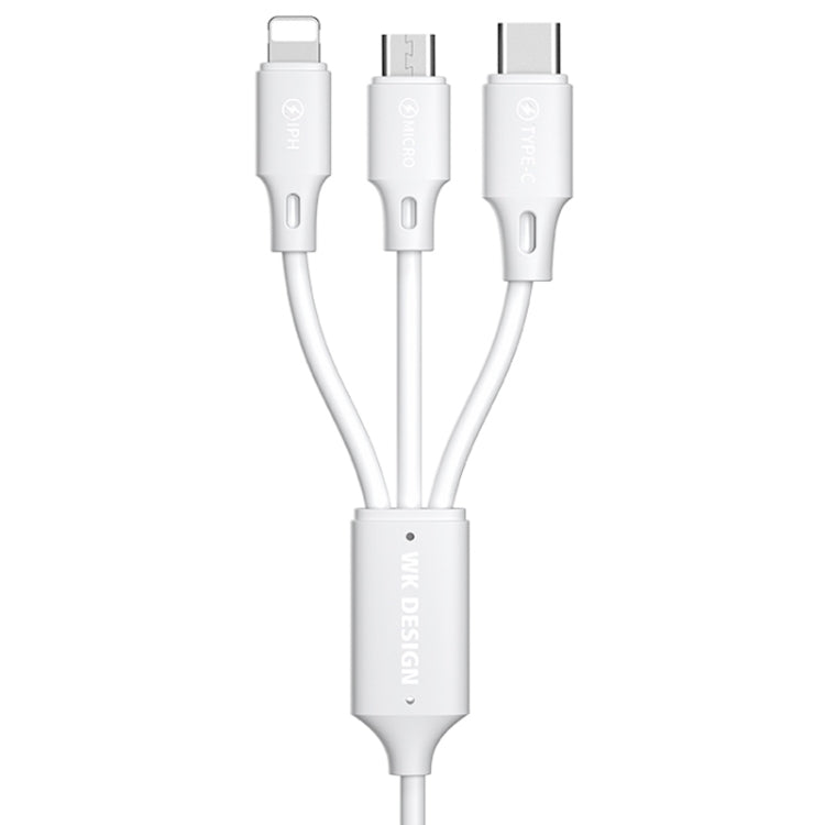 Cavo 3 in 1 WK WDC-103 8 pin + Micro USB + Type-C