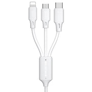 Cavo 3 in 1 WK WDC-103 8 pin + Micro USB + Type-C