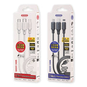 Cavo 3 in 1 WK WDC-103 8 pin + Micro USB + Type-C