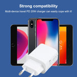 Caricatore da viaggio USB-C 20W con presa EU