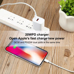Caricatore da viaggio USB-C 20W con presa EU