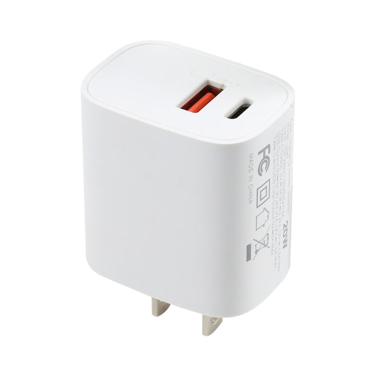 Caricatore da viaggio USB-C 20W con presa americana US