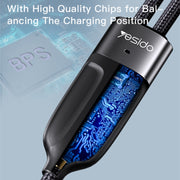 Cavo di ricarica rapida Yesido CA88 2 in 1 da USB-C/tipo-C a USB-C/tipo-C, lunghezza: 1,2 m, CA88