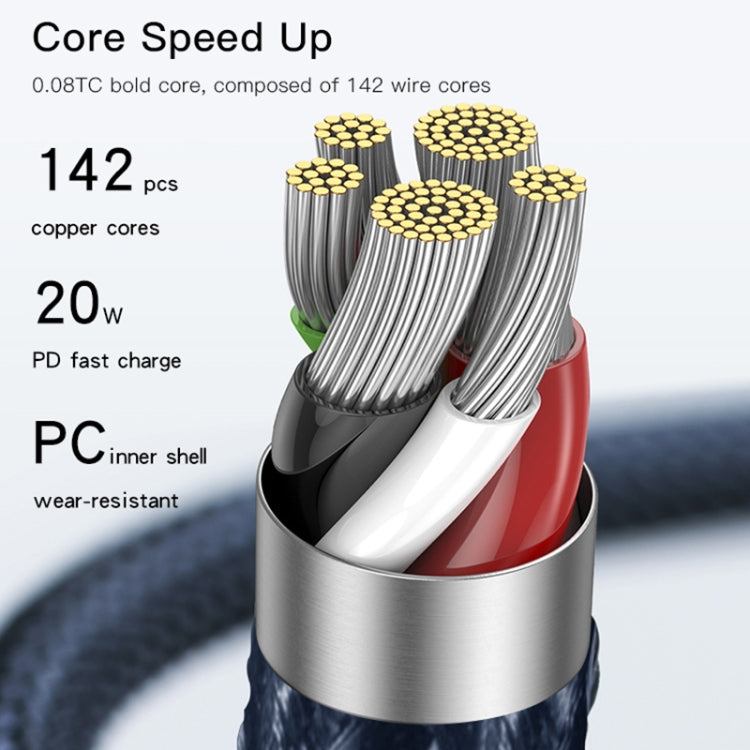 Cavo ricarica veloce Yesido CA95 USB-C 8 pin 1,2m