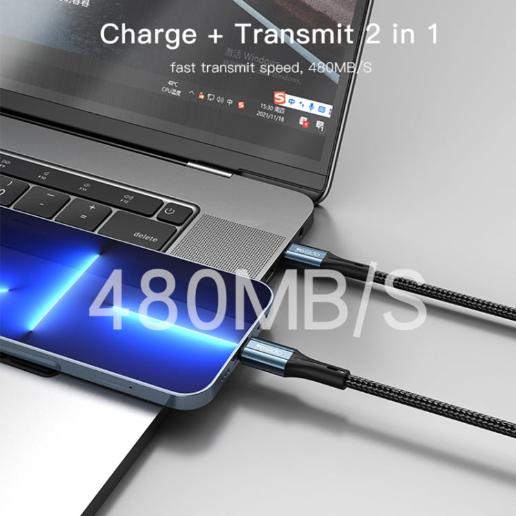 Cavo ricarica veloce Yesido CA95 USB-C 8 pin 1,2m