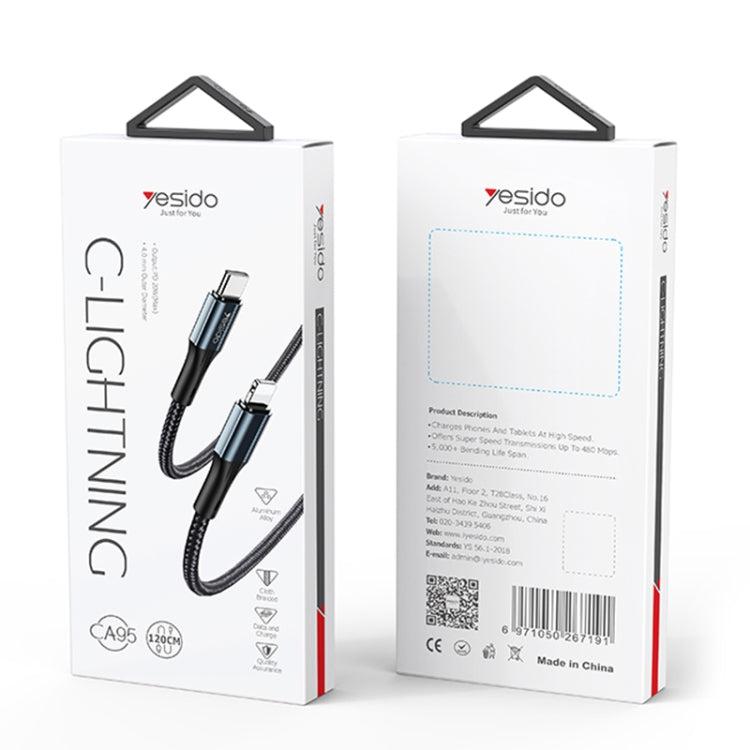 Cavo ricarica veloce Yesido CA95 USB-C 8 pin 1,2m