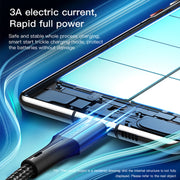 Cavo di ricarica rapida Yesido CA96 3A 66W da USB-C/tipo-C a USB-C/tipo-C, lunghezza: 1,2 m, CA96