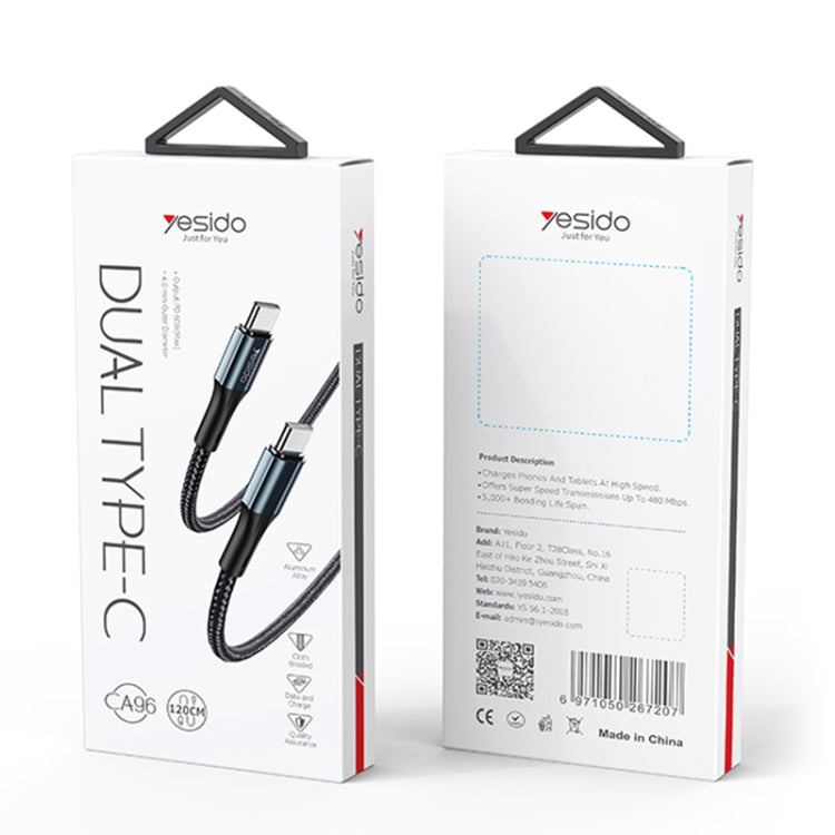 Cavo ricarica rapida Yesido CA96 USB-C 66W 1,2m
