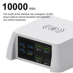 Stazione di ricarica wireless F96 100W con 3 porte USB