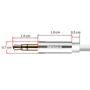 Cavo audio AUX IVON CA55 da 3,5 mm maschio a maschio, lunghezza cavo: 1 m