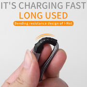 Cavo dati di ricarica rapida intrecciato IVON CA89 2.1A da USB a USB-C / Type-C, lunghezza cavo: 1 m, USB-C / Type-C