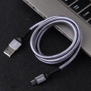 Cavo dati di ricarica rapida intrecciato da USB a micro USB IVON CA89 2.1A, lunghezza cavo: 1 m, Micro USB