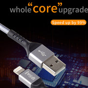 Cavo dati di ricarica rapida intrecciato da USB a micro USB IVON CA89 2.1A, lunghezza cavo: 1 m, Micro USB