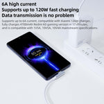 Cavo ricarica rapida Xiaomi USB-A a USB-C 6A 1,5 m