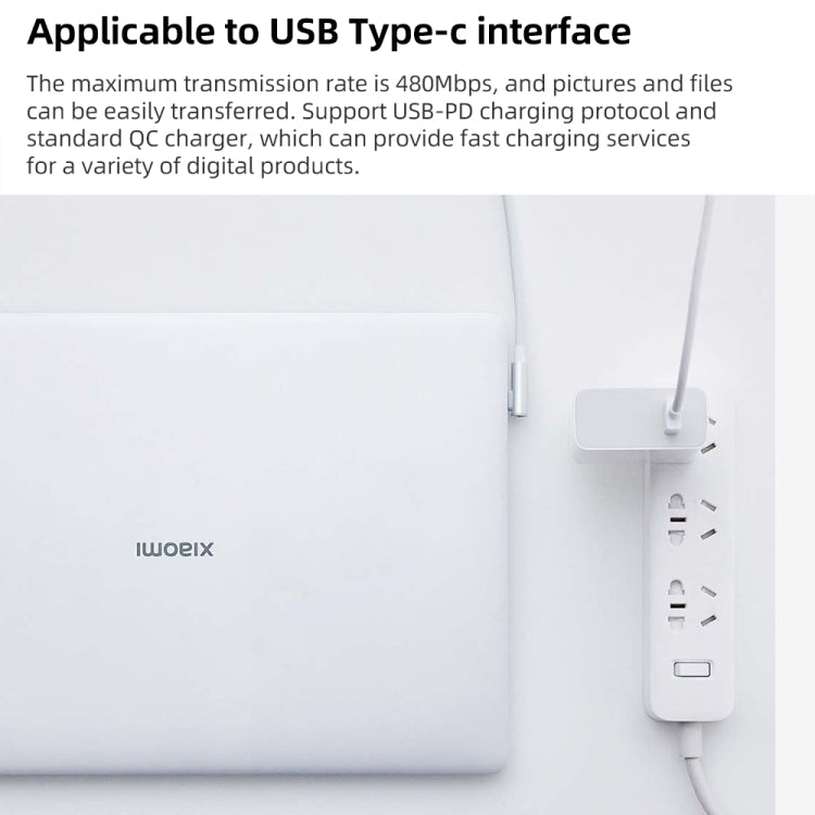 Cavo ricarica rapida Xiaomi USB-A a USB-C 6A 1,5 m