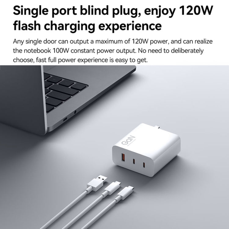 Caricabatterie rapido Xiaomi GaN 140W 3 porte USB-C e USB