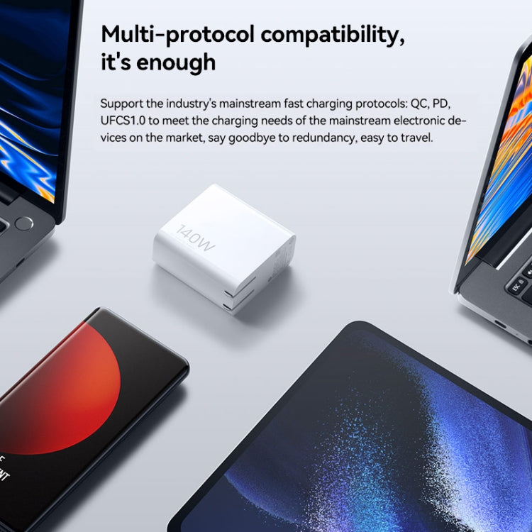 Caricabatterie rapido Xiaomi GaN 140W 3 porte USB-C e USB