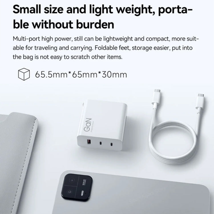 Caricabatterie rapido Xiaomi GaN 140W 3 porte USB-C e USB