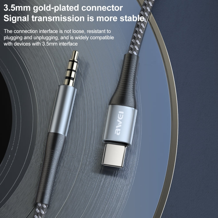 Cavo audio Hi-Fi awei CL-116T da tipo C / USB-C a 3,5 mm