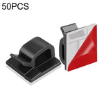 Clip fissaggio cavi organizer 50 pezzi plastica acrilica
