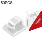 Clip fissaggio cavi organizer 50 pezzi plastica acrilica
