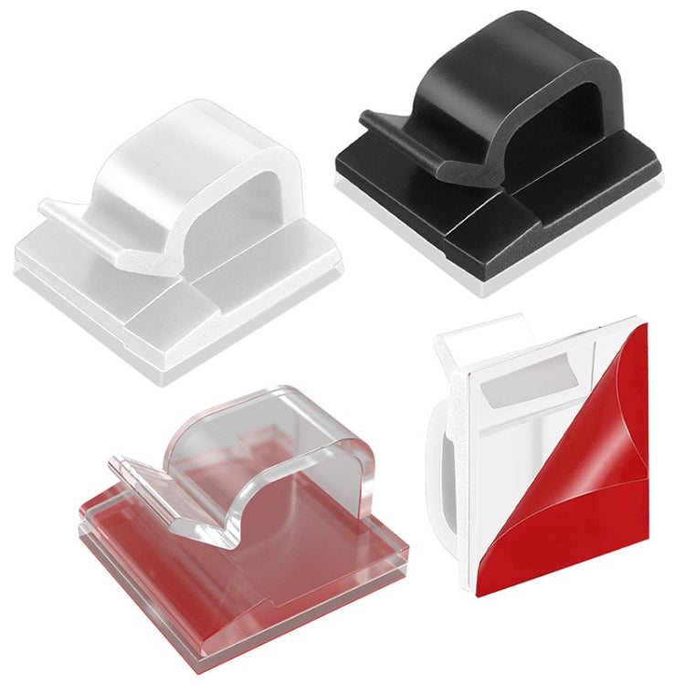 Clip fissaggio cavi organizer 50 pezzi plastica acrilica