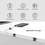 Clip fissaggio cavi organizer 50 pezzi plastica acrilica