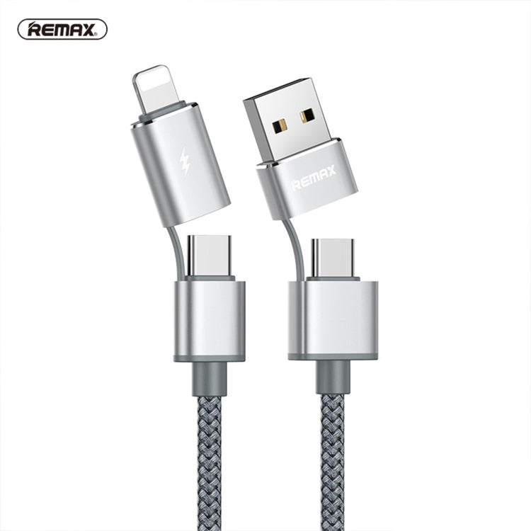 Cavo REMAX RC-020t 4 in 1 2.4A 8 pin + USB + Type-C