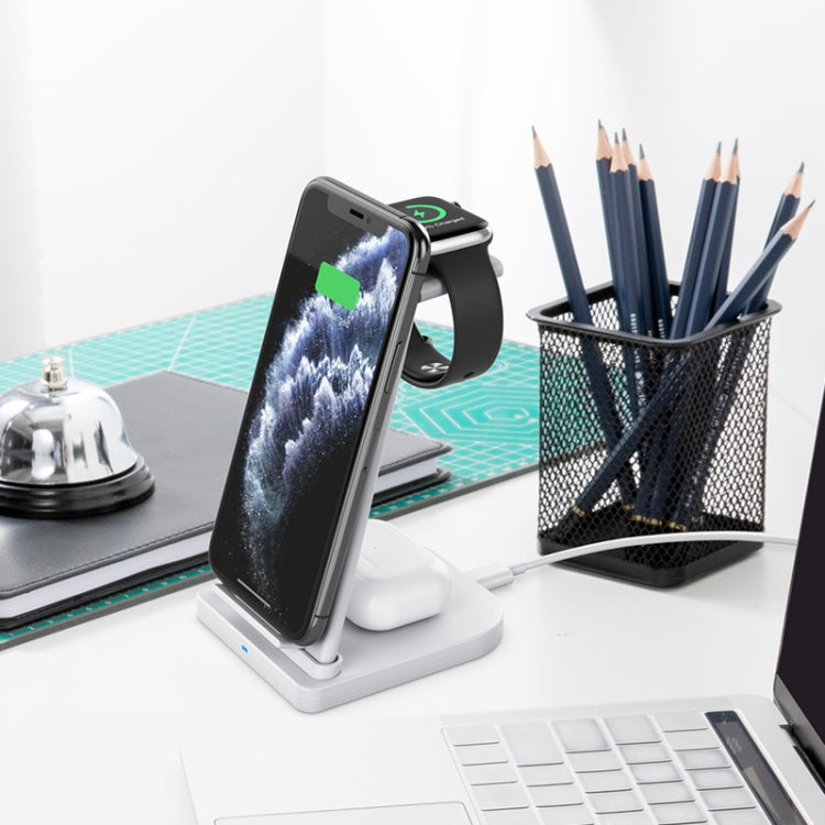 Caricabatterie wireless 3 in 1 verticale 10W