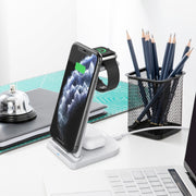 Caricabatterie wireless 3 in 1 verticale 10W