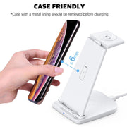 Caricabatterie wireless 3 in 1 verticale 10W