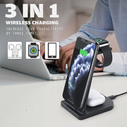 Caricabatterie wireless 3 in 1 verticale 10W
