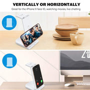 Caricabatterie wireless 3 in 1 verticale 10W
