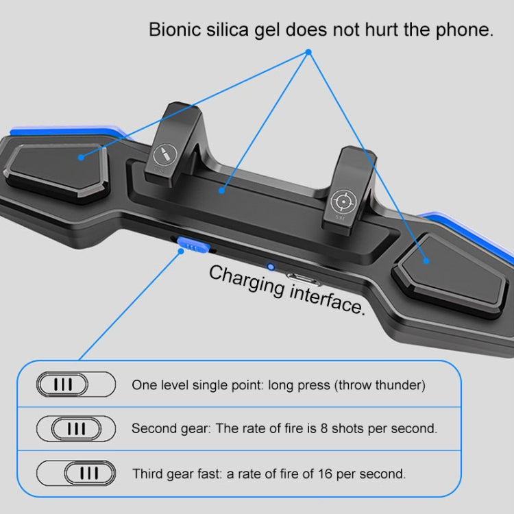 AK01 Mangia il manico di pollo Tiro Maniglia di gioco ausiliaria Collega un piccolo condensatore per mangiare il manico di pollo