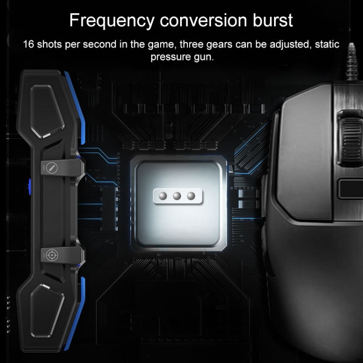 AK01 Mangia il manico di pollo Tiro Maniglia di gioco ausiliaria Collega un piccolo condensatore per mangiare il manico di pollo