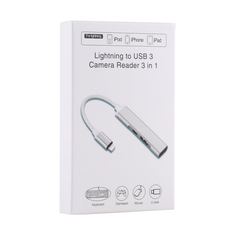 Adattatore 3 in 1 per lettore fotocamera compatibile iOS