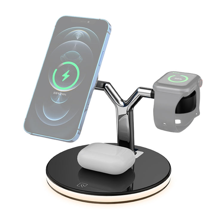 Caricabatterie wireless magnetico 3 in 1 15W