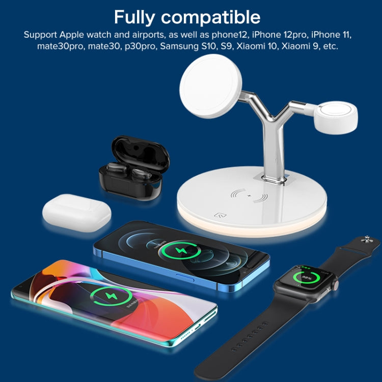 Caricabatterie wireless magnetico 3 in 1 15W per smartphone e App