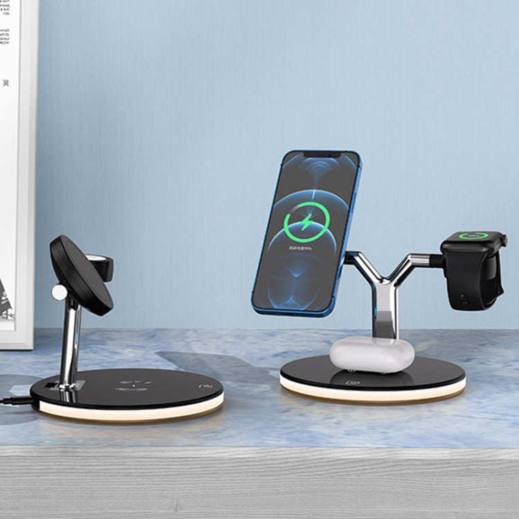 Caricabatterie wireless magnetico 3 in 1 15W per smartphone e App