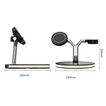 Caricabatterie wireless magnetico 3 in 1 15W per smartphone e App