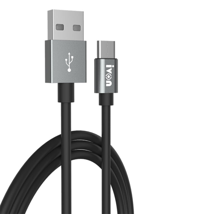 Cavo dati di ricarica rapida IVON CA73 2.4A Type-C / USB-C, lunghezza: 2 m, Type-C