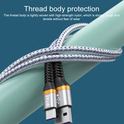 IVON CA79 5A Type-C / USB-C Cavo dati di ricarica rapida intrecciato in lega di alluminio per Huawei, lunghezza: 1 m