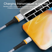 IVON CA79 5A Type-C / USB-C Cavo dati di ricarica rapida intrecciato in lega di alluminio per Huawei, lunghezza: 1 m
