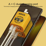 Caricabatterie da viaggio 20W USB e Type-C ROCK T42