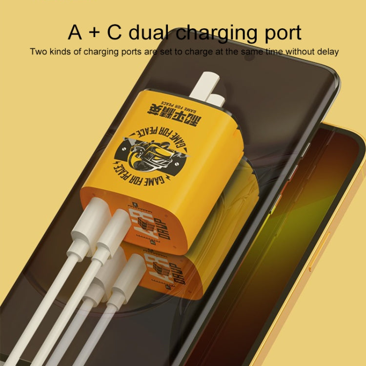 Caricabatterie da viaggio 20W USB e Type-C ROCK T42
