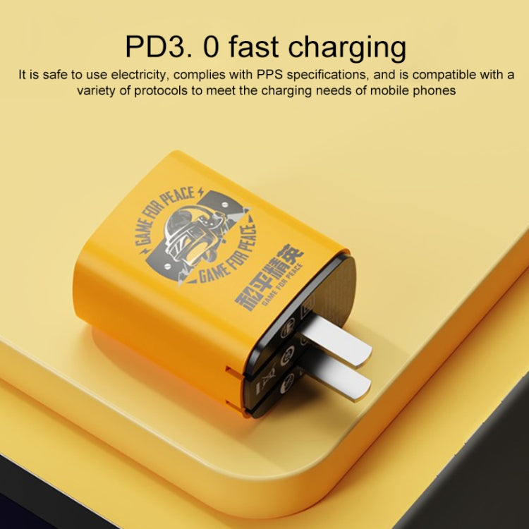 Caricabatterie da viaggio a ricarica rapida a doppia porta USB + TypeC / USB-C ROCK T42 PD da 20 W, presa americana, Charger