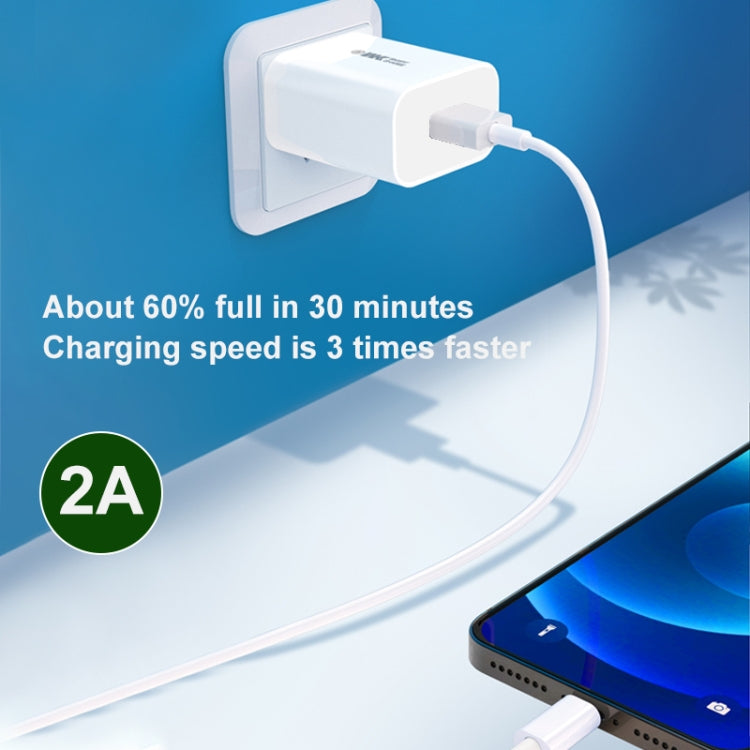 Caricabatterie mini USB WK WP-U69 2.0A bianco
