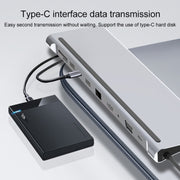 RJ45 11 in 1 + PD da 87 W + SD/TF + USBx3+ HDMI + VGA + adattatore HUB da 3,5 mm ad AUX di tipo C, 11 in 1