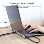 Adattatore Hub USB-C 11 in 1 con HDMI, VGA, RJ45, USB 3.0